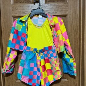 Weissman Colorful Checkered Kids Outfit